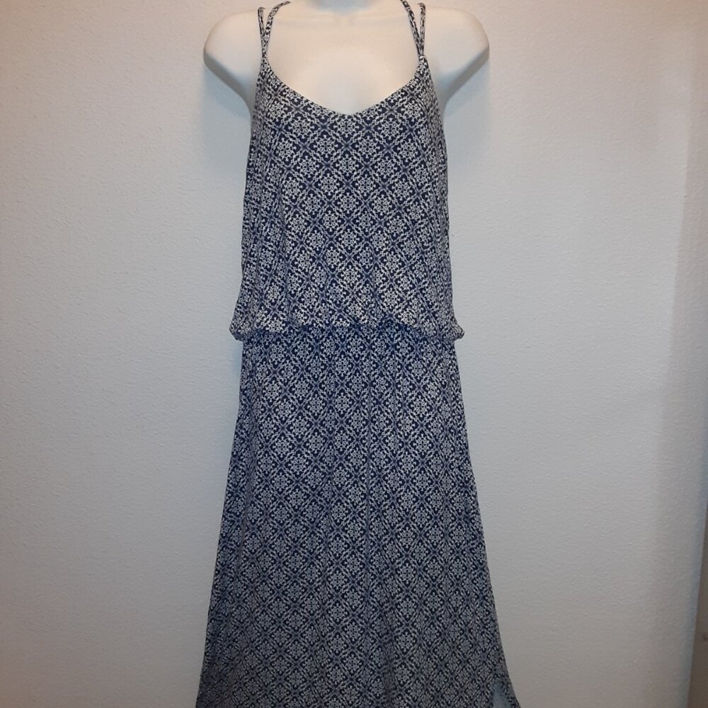 Papernoon Dress "Wendilyn" * GUC * Navy & White * XL * Soft like a tee * Strappy